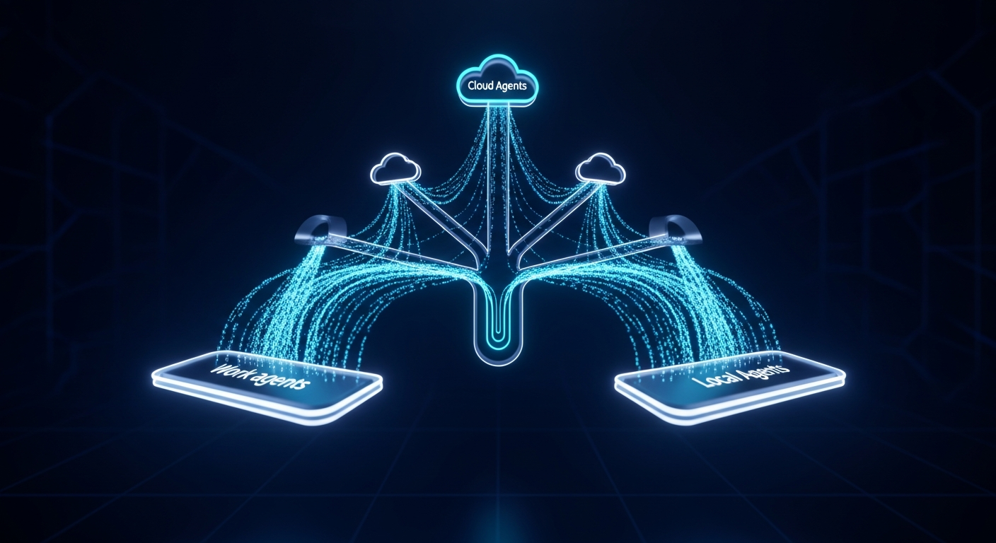 An Inside Look Into Distributing Development Tasks Across Cloud and Local AI Agents